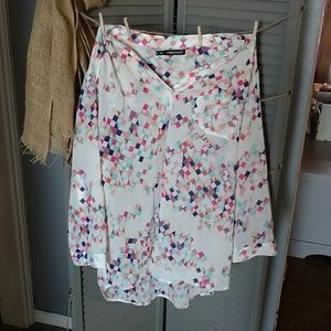 3/4 sleeve high low top